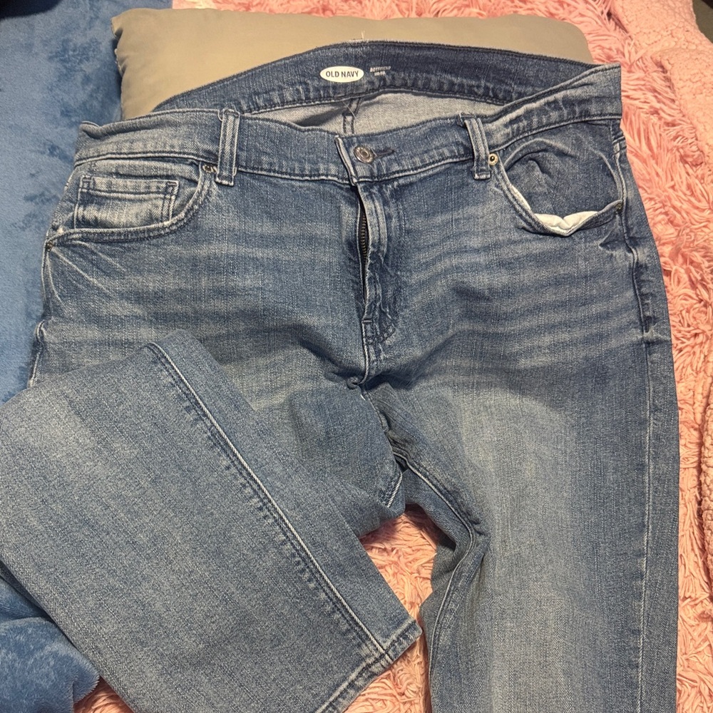 Old Navy Women's Classic Blue Straight Leg Jeans
